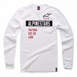Alpinestars Valiant Crew Fleece - White Alpinestars Valiant Crew Fleece - White