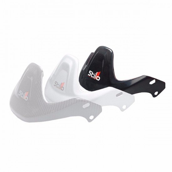 Stilo Black plastic peak for WRC DES, Trophy DES, ST4W and ST4R